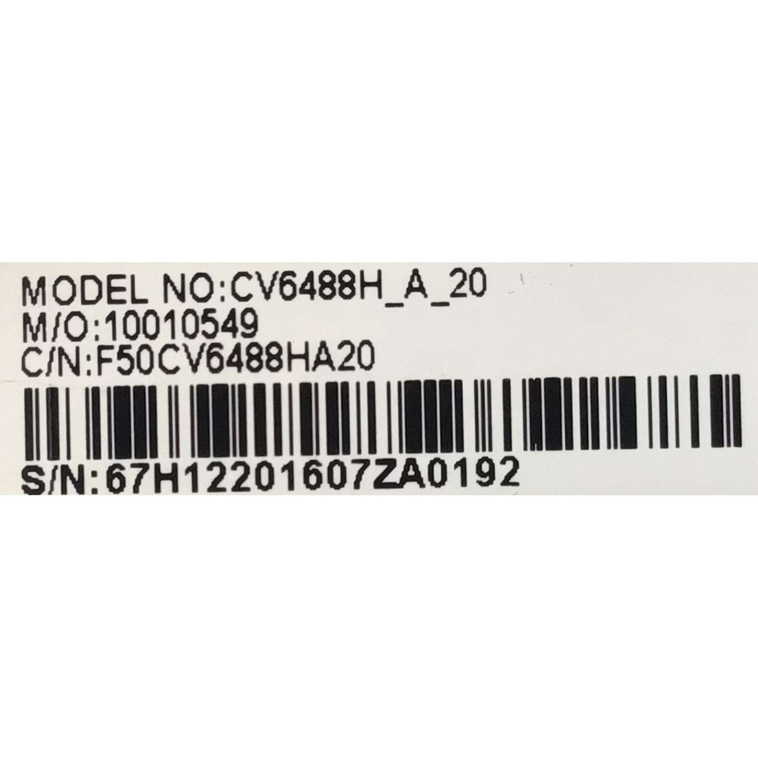 MAIN PARA SMART TV WESTINGHOUSE 4K UHD (3840 x 2160) / NUMERO DE PARTE 10010549 / CV6488H-A / CV6488H_A_20 / F50CV6488HA20 / 67H12201607ZA0192 / LTE50386 / MAC_B83D4E585C5D.BIN / PANEL T500QVN02.0 / MODELO WD50UK4550 - Imagen 2